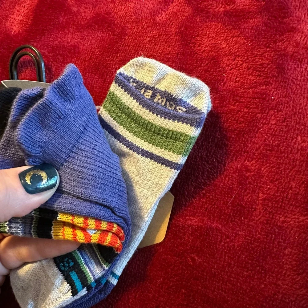Stance Rockford Baby Crew Socks 3 Pack 6-12 Months Indigo Multi Color B110A25RO6